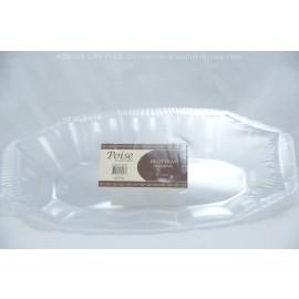 Poise Clear Plastic Fruit Tray 5ct