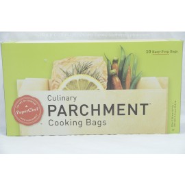 Cooking Bargs Culinary Parchment 8 in x x3.25 in x 12.75 in 10 Easy- Prep Bags