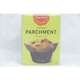 Lotus Cups Culinary Parchment Non-Stick 12  cups