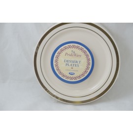 Prideware Dessert Plates Gold 6 inch 10pk 