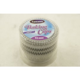 Fantastic Baking Cups Mini Foil Silver 72cts