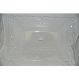 Large Rectangle Clear Tray 12x18