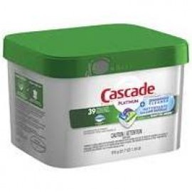 Cascade Platinum Dishwasher Detergent, 39 Fresh Scent Actionpacs 