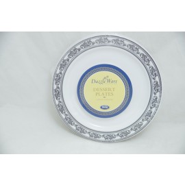 Dazzleware Collection Dessert Plates 6"10cts in Silver