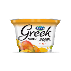 Norman's Nonfat Greek Yogurt with 2X protein Mango 6oz(170g)