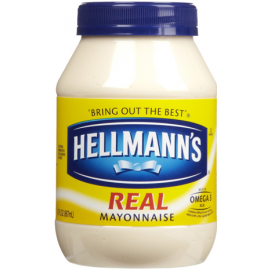 Hellman's Mayonaise Real Mayo 890ml 