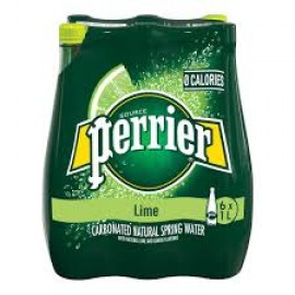 Perrier Carbonated Natural Spring Water Lime 6pk x 1lt