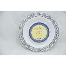 Dazzleware Collection Soup Bowl 12oz 10cts in Silver